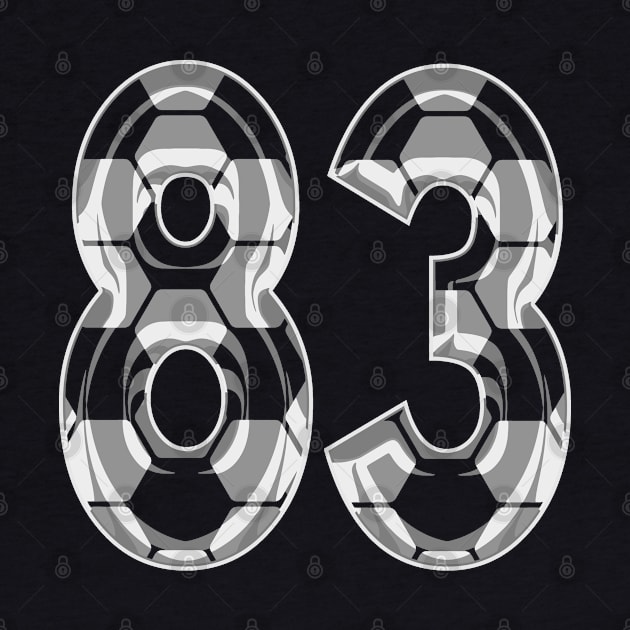 Soccer Number 83 Soccer Jersey #83 Soccer Mom Player Fan by TeeCreations